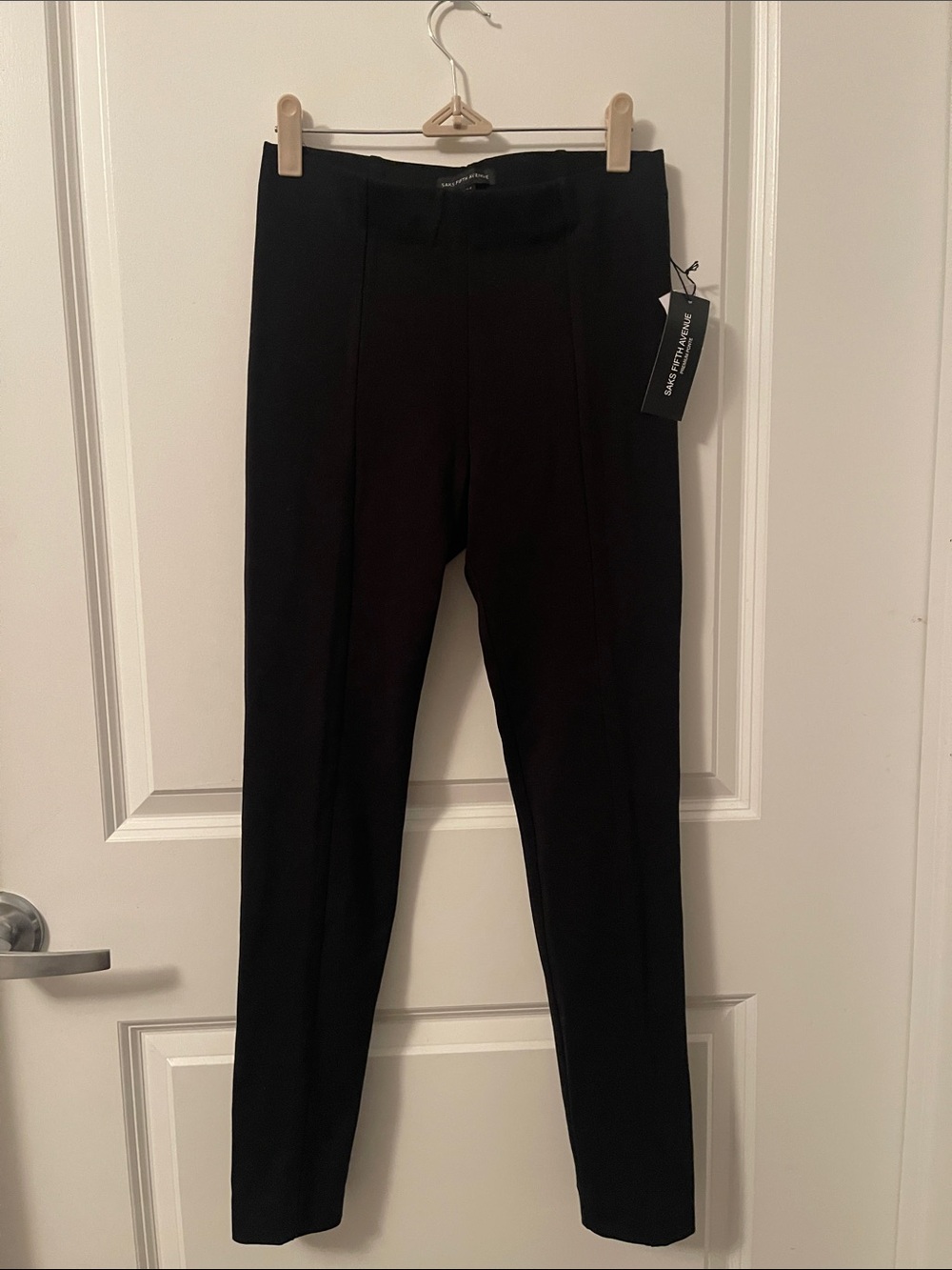 Saks Fifth Avenue Black Slim Ponte Trousers size xs